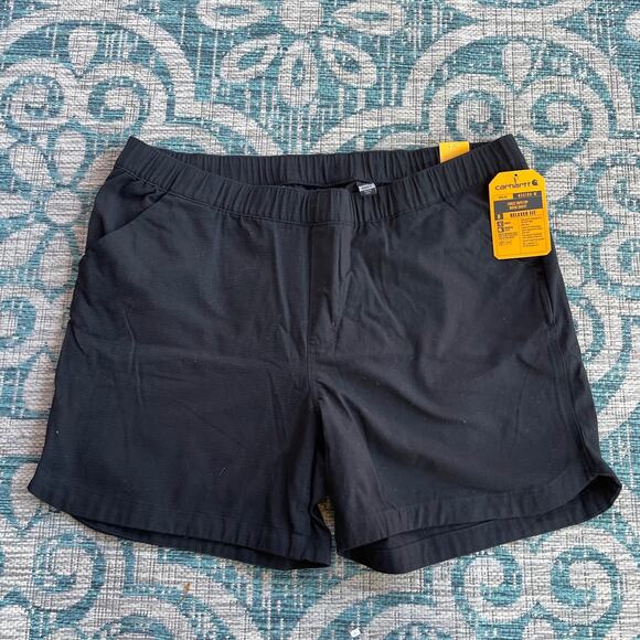 Carhartt Women's B56189 Force Ripstop Work Shorts Black - Size XL - Picture 2 of 11